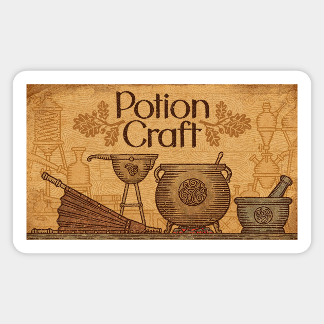 Potion Craft Logo Potion Craft Sticker TeePublic